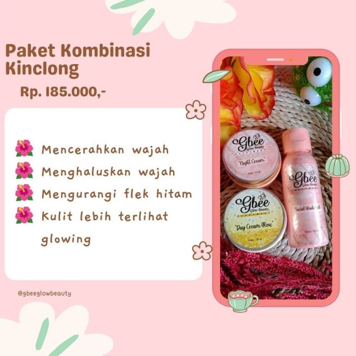 PAKET SKINCARE BY GBEE GLOW BEAUTY // SKINCARE BPOM GBEE ORIGINAL SKINCARE VIRAL !