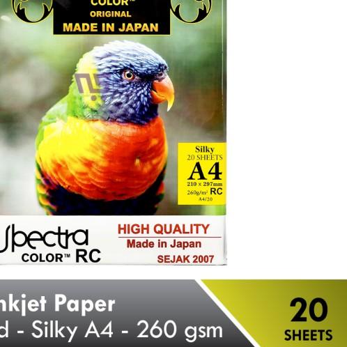 

PROMO !!! SPECTRA RC Inkjet Paper Silky A4/260 gsm