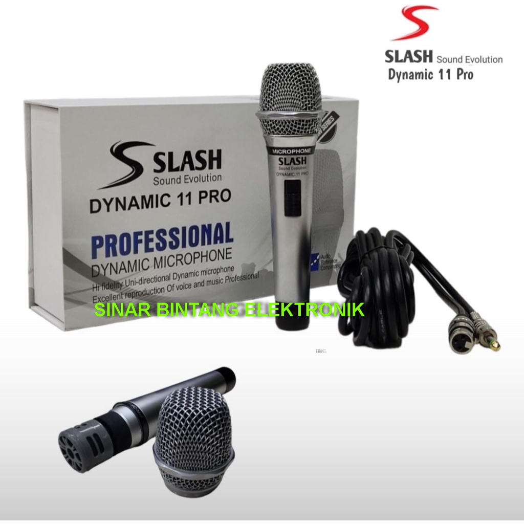 MIC KABEL SLASH DYNAMIC11PRO MIC SLASH DYNAMIC 11 PRO ORIGINAL MIC SLASH DYNAMIC 11 PRO