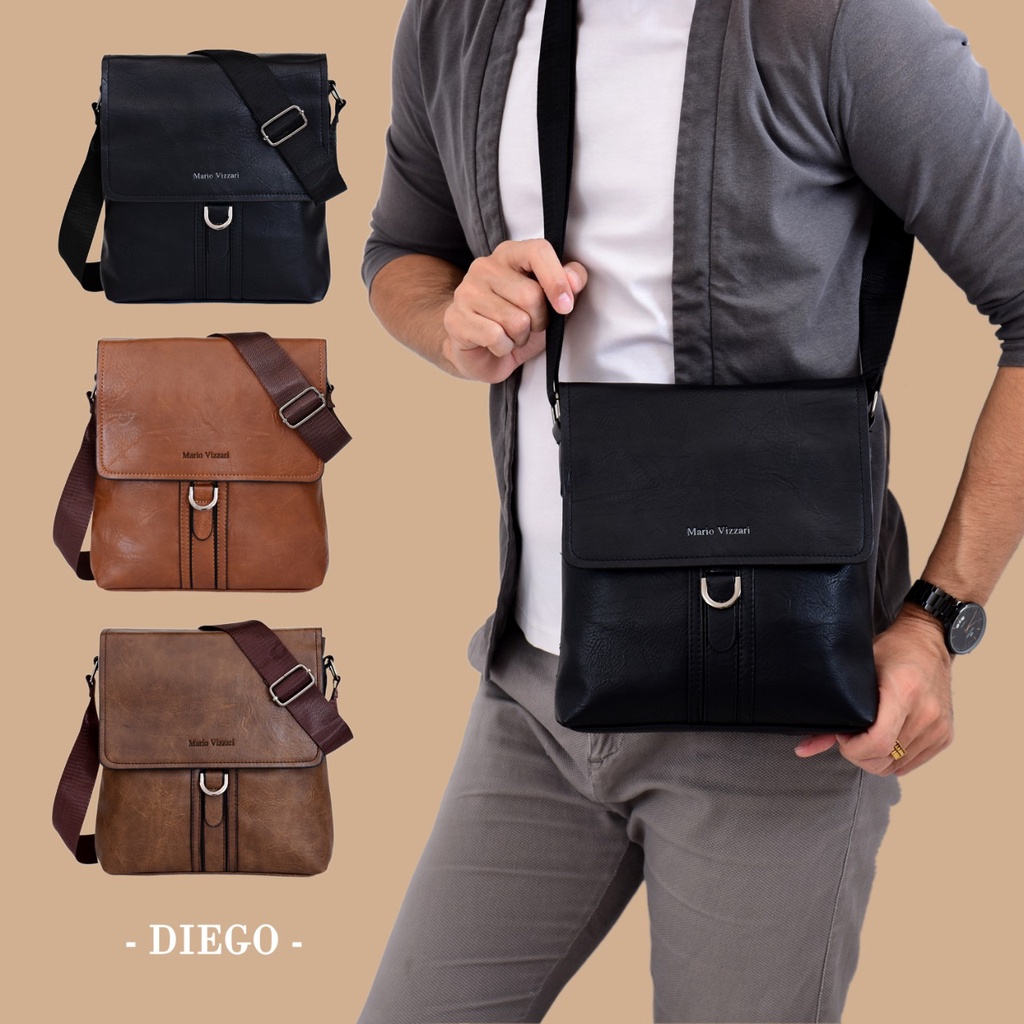 Tas Selempang Pria Kulit Mario Vizzari Diego (A73-2)