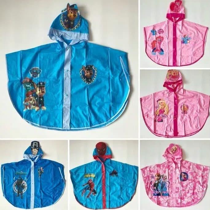 jas hujan anak paud TK/jas hujan ponco anak