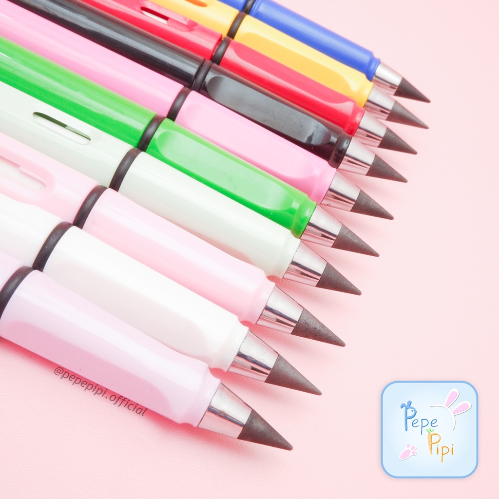 Pensil Graphite Eternal Penghapus Macaron Pastel Pencil Makaron Lucu