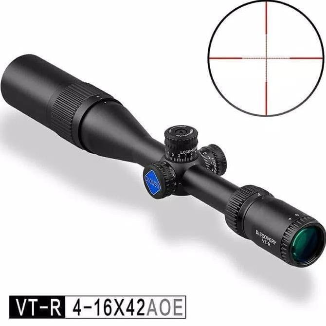 [COD] Teleskop Discovery vtr 4-16x42 AOE Original logo biru TERBAIK Kode 1479