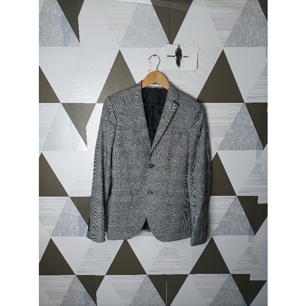 topman blazer tartan jas casual preloved