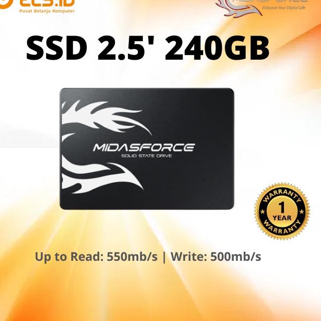 Borong Promo SSD 2,5' 240GB Midasforce SATA III