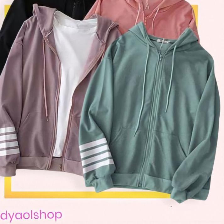 Rekomendasi ZOPY ZIPPER HODIE JAKET Fashion Pria Wanita Remaja Hoodie