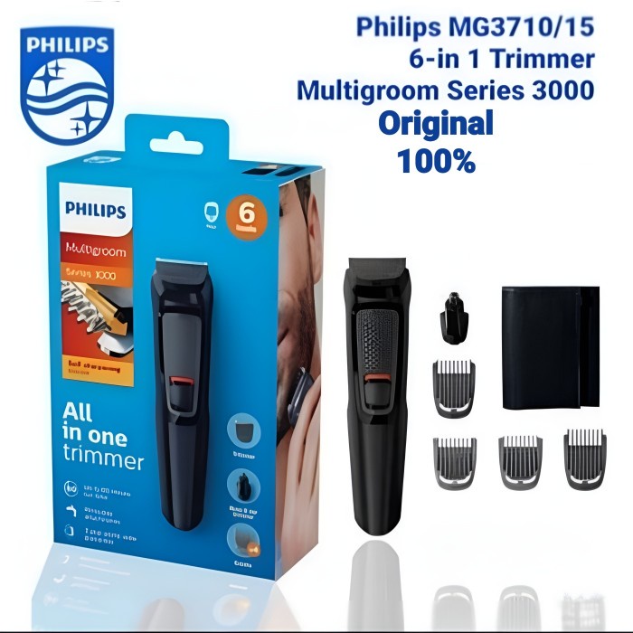 philips mg3710 multigroom elektrik shaver alat cukur jenggot hidung