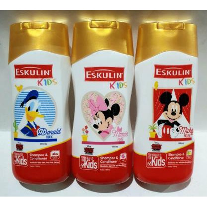 ^ KYRA ^ Eskulin Kids 2 in 1 Hair And Body Wash Shampo dan Sabun Refill Pouch Lembut Di Mata