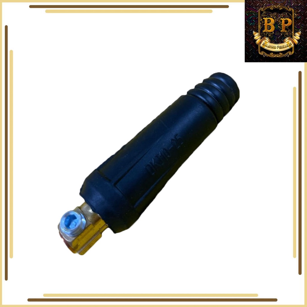 Kabel Konektor Connector Las 10-25 mm Male Cowo Soket Las
