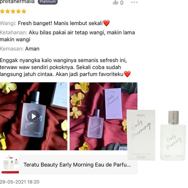 Terbaru--Teratu Beauty Eau de Parfum EDP Early Morning 50 ml