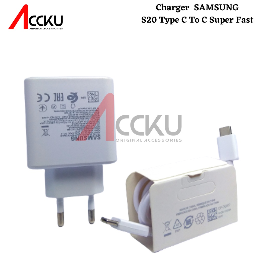 SAMSUNG S20 - 45W 99% ChargerTA-845 Charger Samsung Super Fast Charging Charger Samsung Galaxy S20 Charger Samsuung 45Watt  / 45W 99%