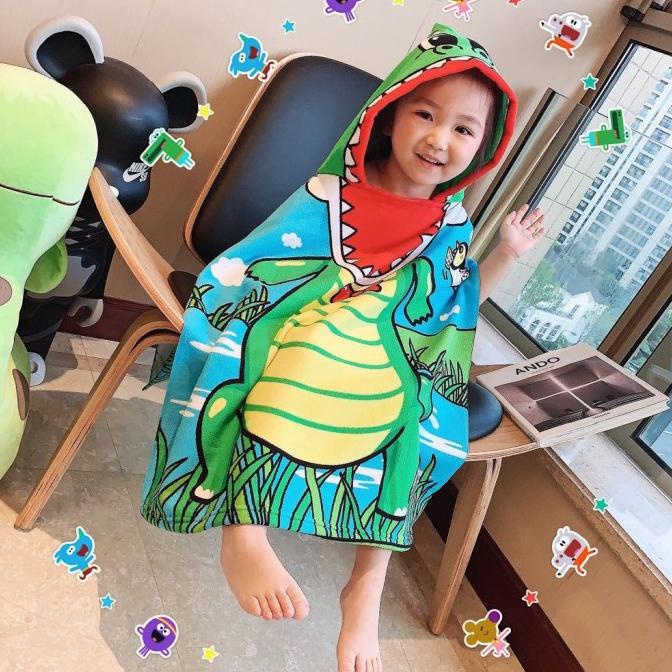 Baju Handuk Anak Baju Handuk Ponco Renang Anak Handuk Hoodie Anak Kara