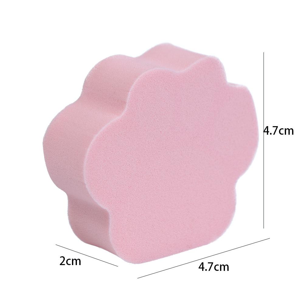 Mxbeauty Powder Puff Dua Sisi Lucu Wanita Bentuk Paw Pink Spons Foundation Kering Dan Basah