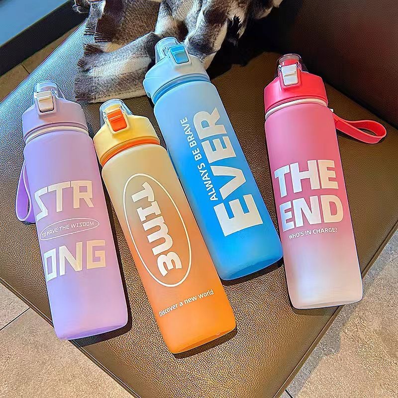 Botol Minum Gradasi Viral Free Stiker 1Liter Superr Gemoyy