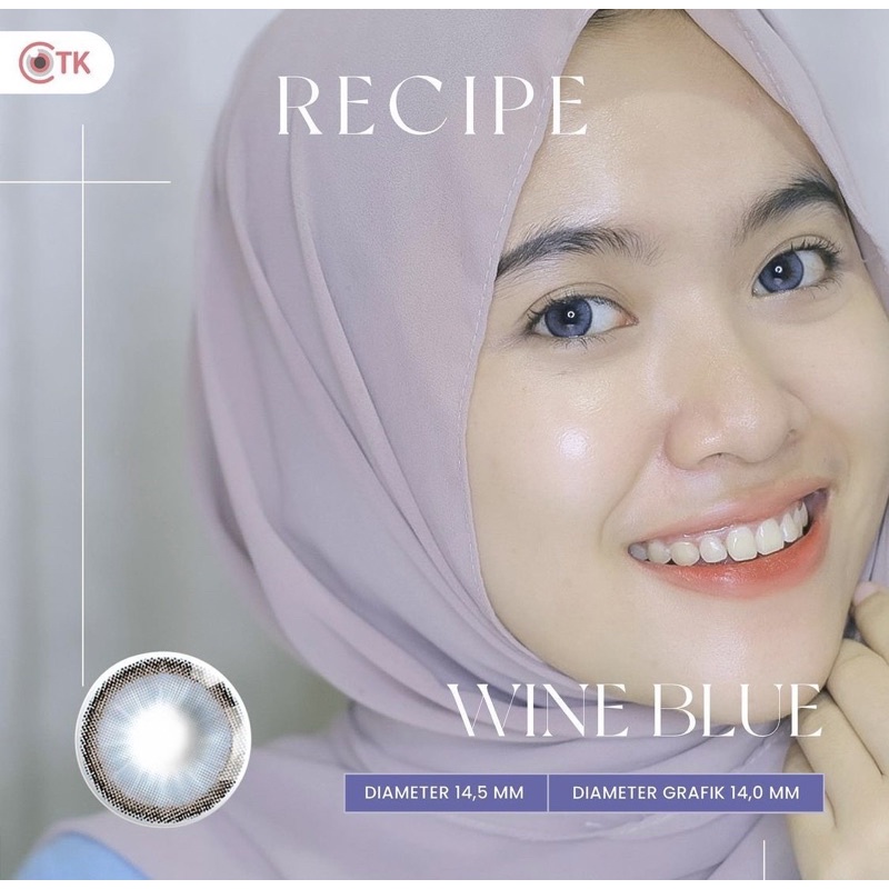SOFTLENS RECIPE WINE BLUE / bisa minus