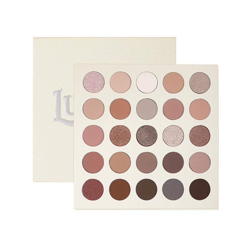 Eyeshadow Lucky You Pallete 25 Warna Shimmering and Matte Natural Colors Termurah