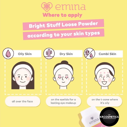 EMINA bright stuff loose powder bedak tabur 55gr