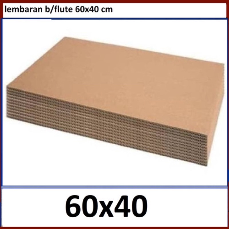 

60x40 karton single wall lembaran kardus dus kemasan kraft layer sekat tebal 3mm