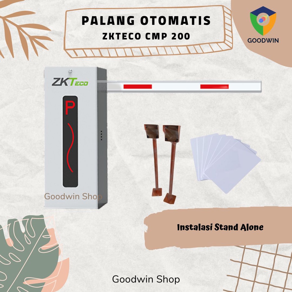 Paket Palang Parkir.Barrier Gate CMP 200 Stand Alone.Portal Otomatis