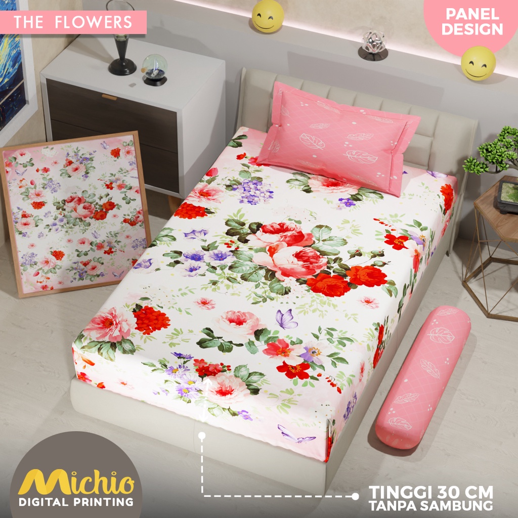 Michio Digital Printing Sprei Uk 120 T 30 - The Flowers