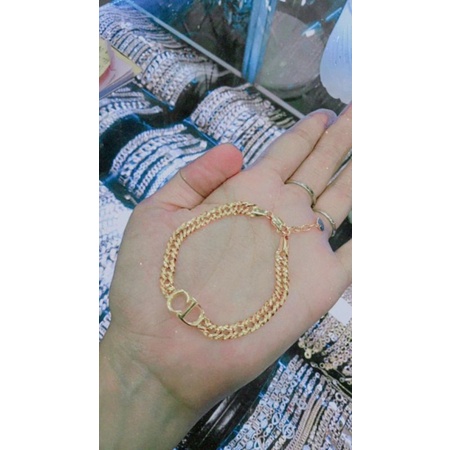 gelang rantai CD emas375%