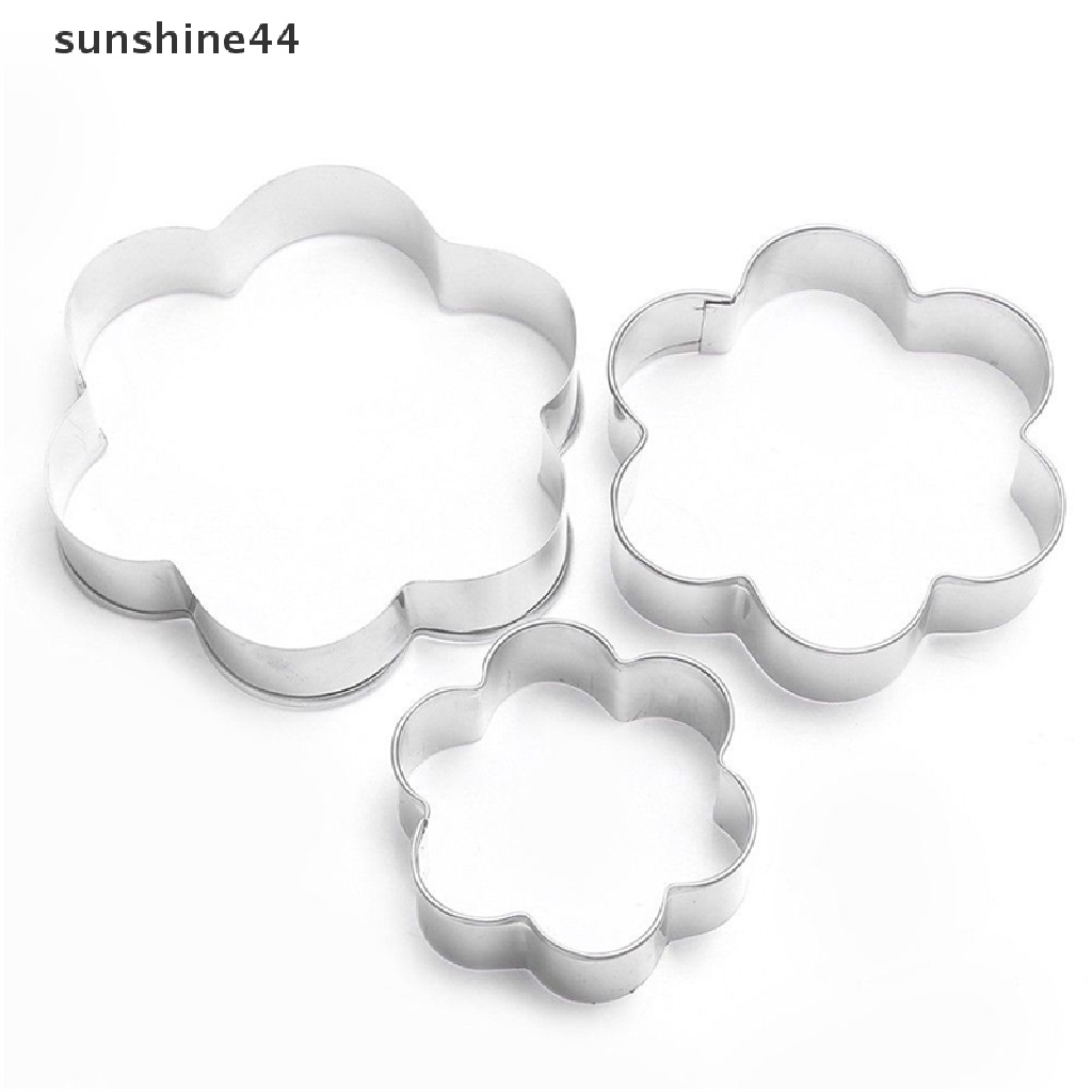 Sunshine 12Pcs Cetakan Cutter Stainless Steel Untuk Fondant Kue / Biskuit