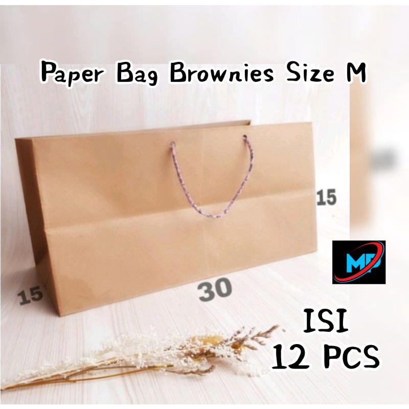 

Paper Bag / Kantong Kertas Brownies Size L uk 36 x 15 x 15 cm [ 150 gsm ]