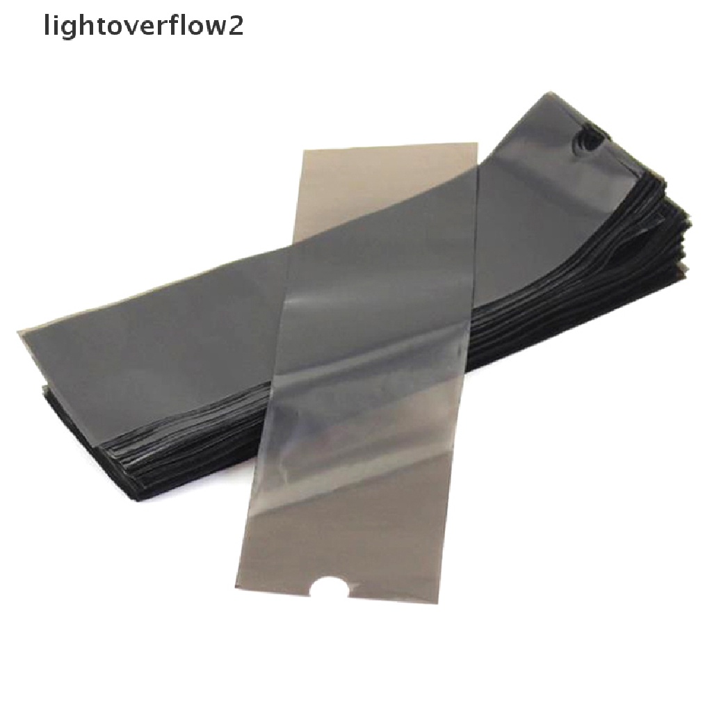 (lightoverflow2) 200pcs / Kotak Kantong Cover Mesin Tato Sekali Pakai Warna Hitam