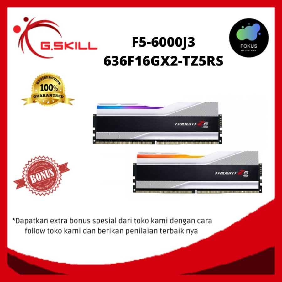 RAM G.SKILL F5-6000J3636F16GX2-TZ5RS | Trident Z5 RGB 2x16GB DDR5 6000