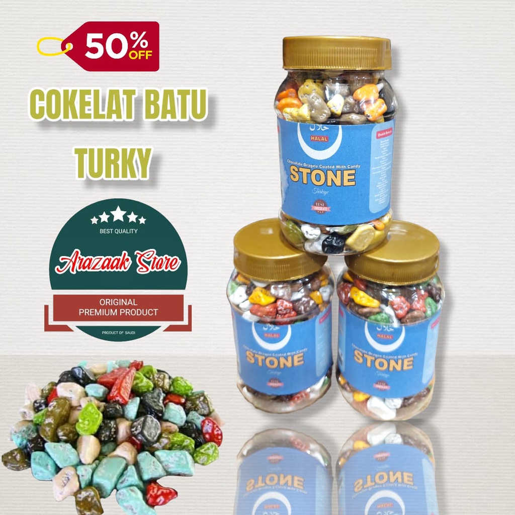 

COKLAT BATU /COKELAT KRIKIL 250GR KEMASAN TOPLES