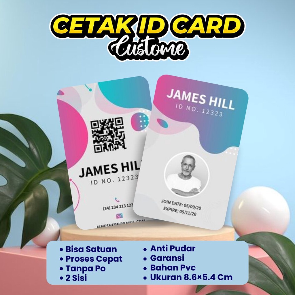 Cetak Id Card/Kartu Pelajar/Kartu Karyawan/Kartu My Pertamina/Kartu Pln