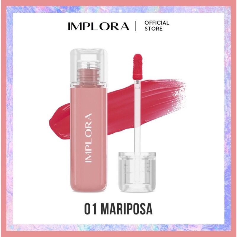 IMPLORA [ JELLY TINT]- Liptint Glossy- NEW