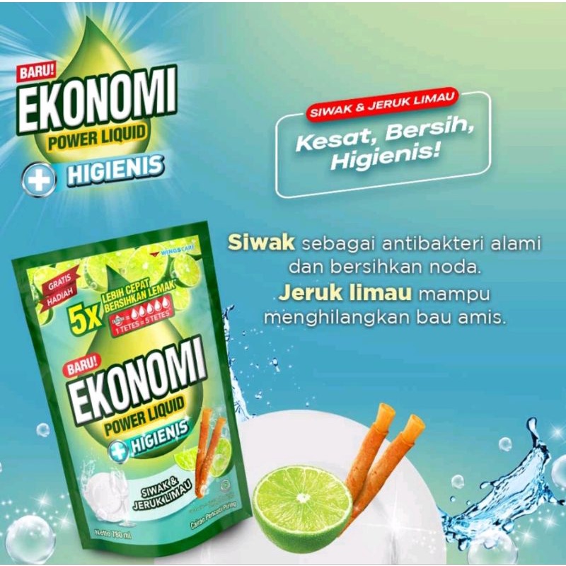 EKONOMI POWER LIQUID CAIRAN CUCI PIRING 650 ML