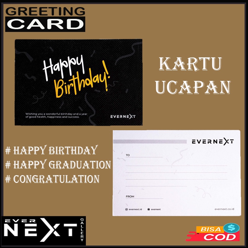 Kartu ucapan selamat ulang tahun dengan kata kata sesuai pesanan dan curahan hati kalian kartu ucapan wisuda greeting card kartu ucapan happy birthday untuk orang yang kalian sayangi kartu ucapan happy b'day gift card