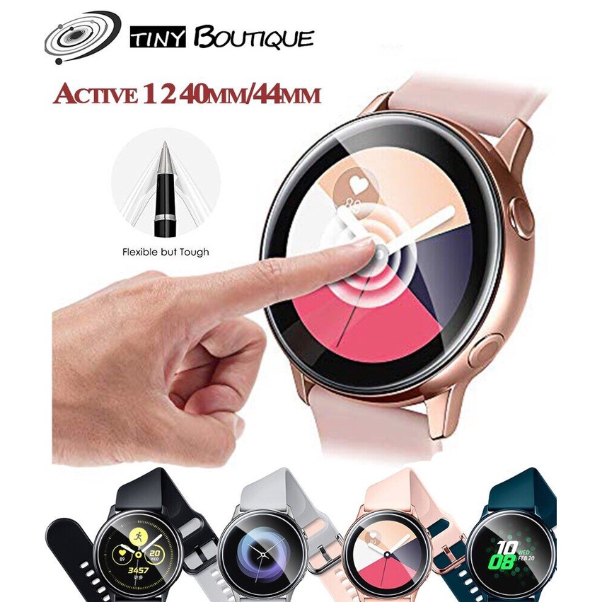 2 Buah Jam Tangan Pintar TPU Lunak Pelindung Film untuk Samsung Galaxy Watch Aktif/Aktif 2 40Mm 44Mm