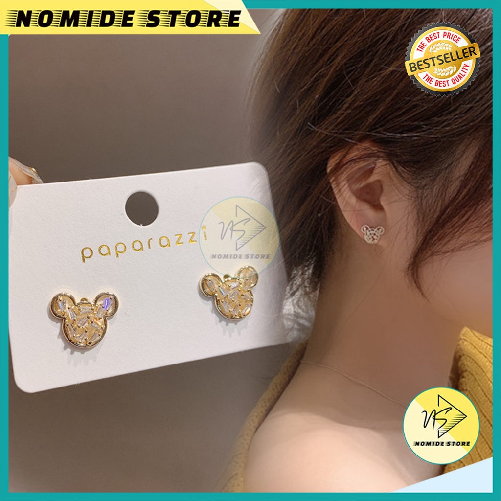 Anting Korea Perempuan Dewasa Motif Kartun Tikus Aksesoris Kualitas Bahan Terbaik ANT109