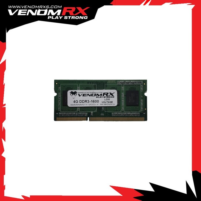 VenomRX Sodimm DDR3L 4GB PC12800 / VenomRX 4GB DDR3 PC12800 1600mhz