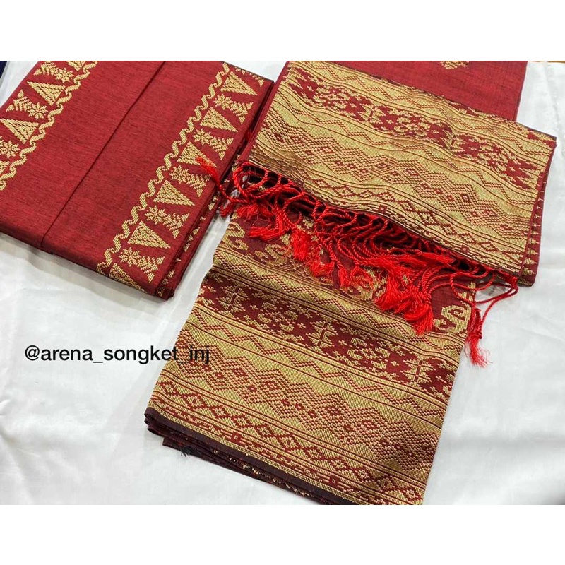 SongketCouple,SongketSatuSet,SongketDaerah,Kerajinan,SongketSilungkang,Sawahlunto,Padang,Sumbar,Indo