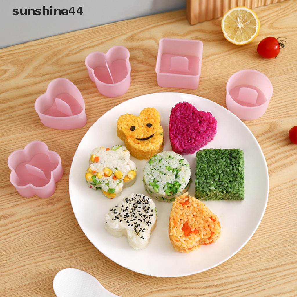 Sunshine 1Pc Cetakan Nasi Sushi / Bento DIY Bentuk Kartun