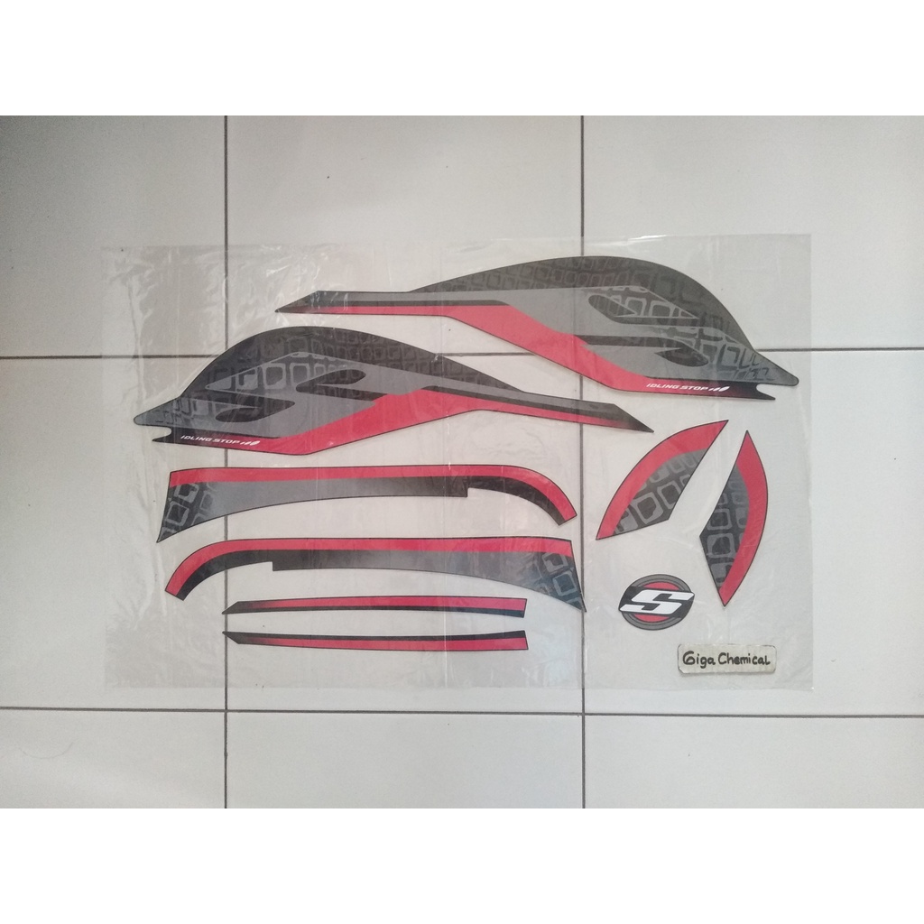 Striping Stiker Lis Honda Scoopy Sporty 2019 2020 Hitam