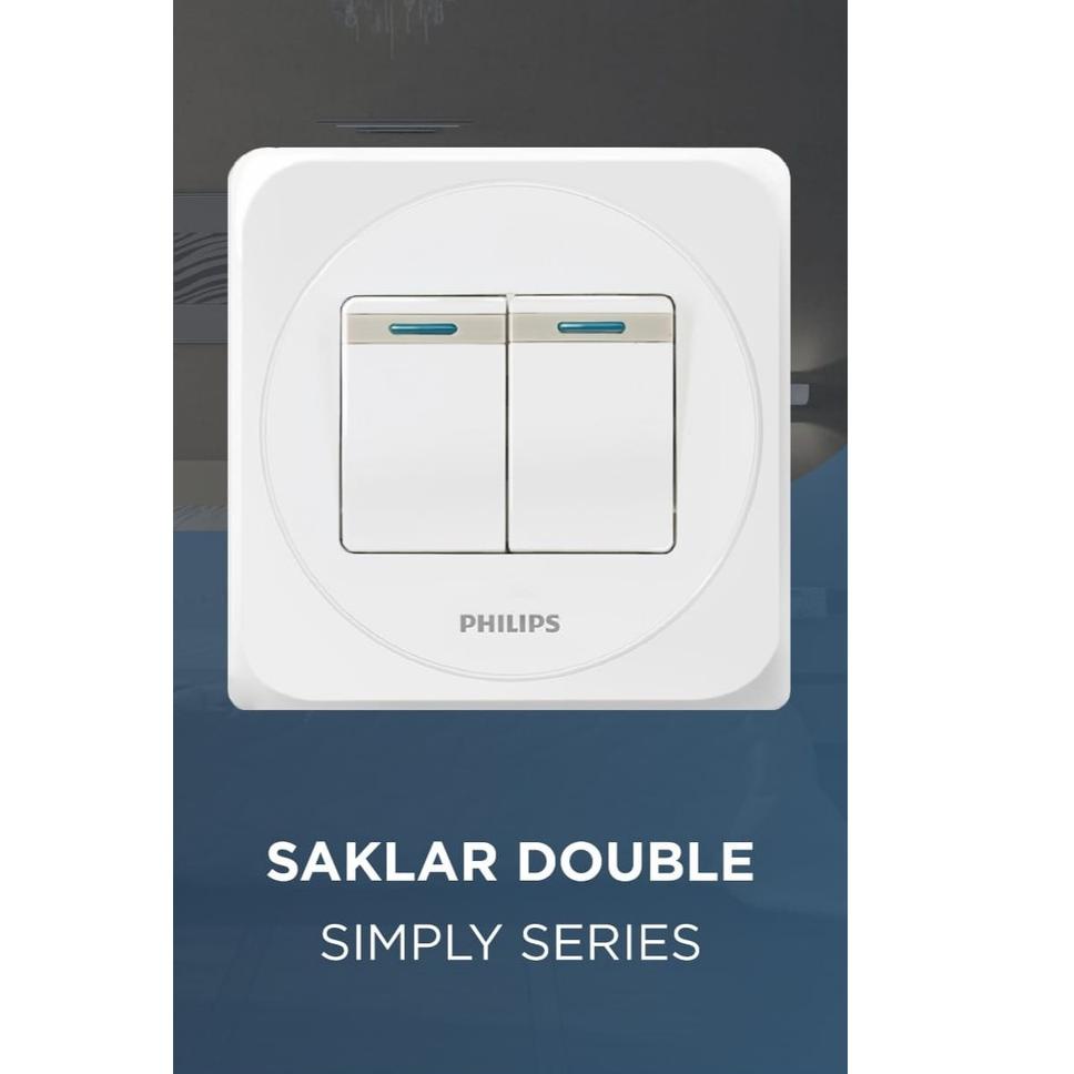 artZz6Z0--Saklar PHILIPS SIMPLY / Saklar Seri PHILIPS SIMPLY / Saklar Double PHILIPS SIMPLY