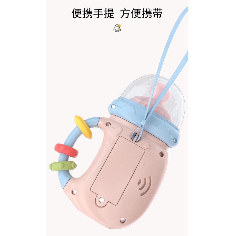 Teether Rattle Lampu Musik Baby 4in1 Mainan gigitan bayi ada musik dan lampu