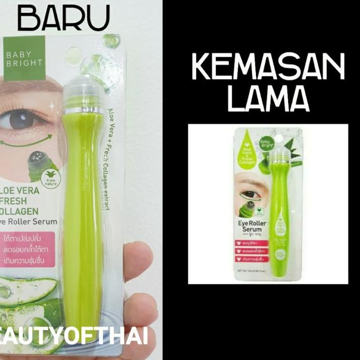 Terkini RBA7J EYE ROLLER SERUM BY BABY BRIGHT | penghilang mata panda 42 Ready Stock