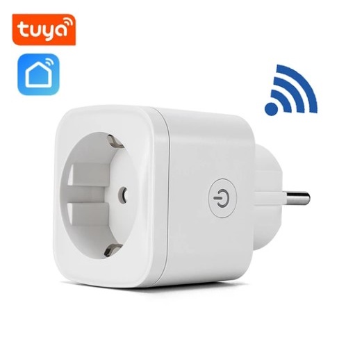 Smart Plug WiFi 16A Timer Watt Energy Meter Stop Kontak Colokan