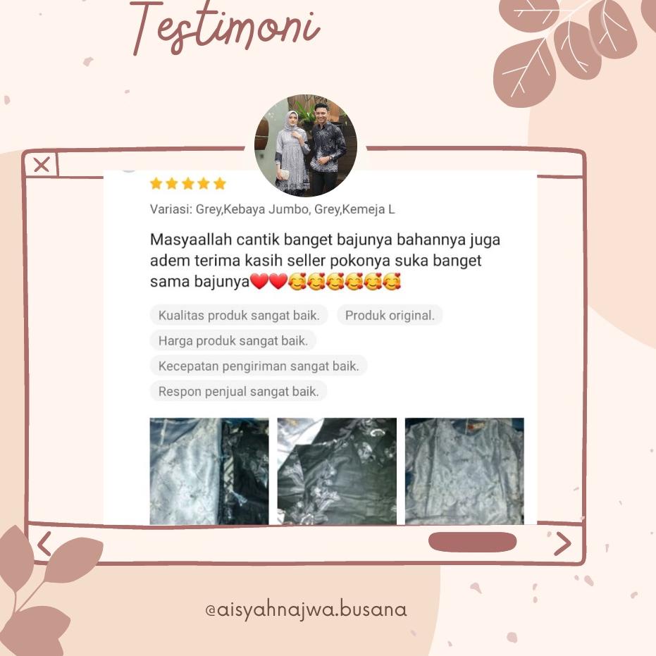 Terlaris [BANTING HARGA] kebaya monela  brokat Set Batik Solo Fashion Wanita Gamis Batik Modern mode