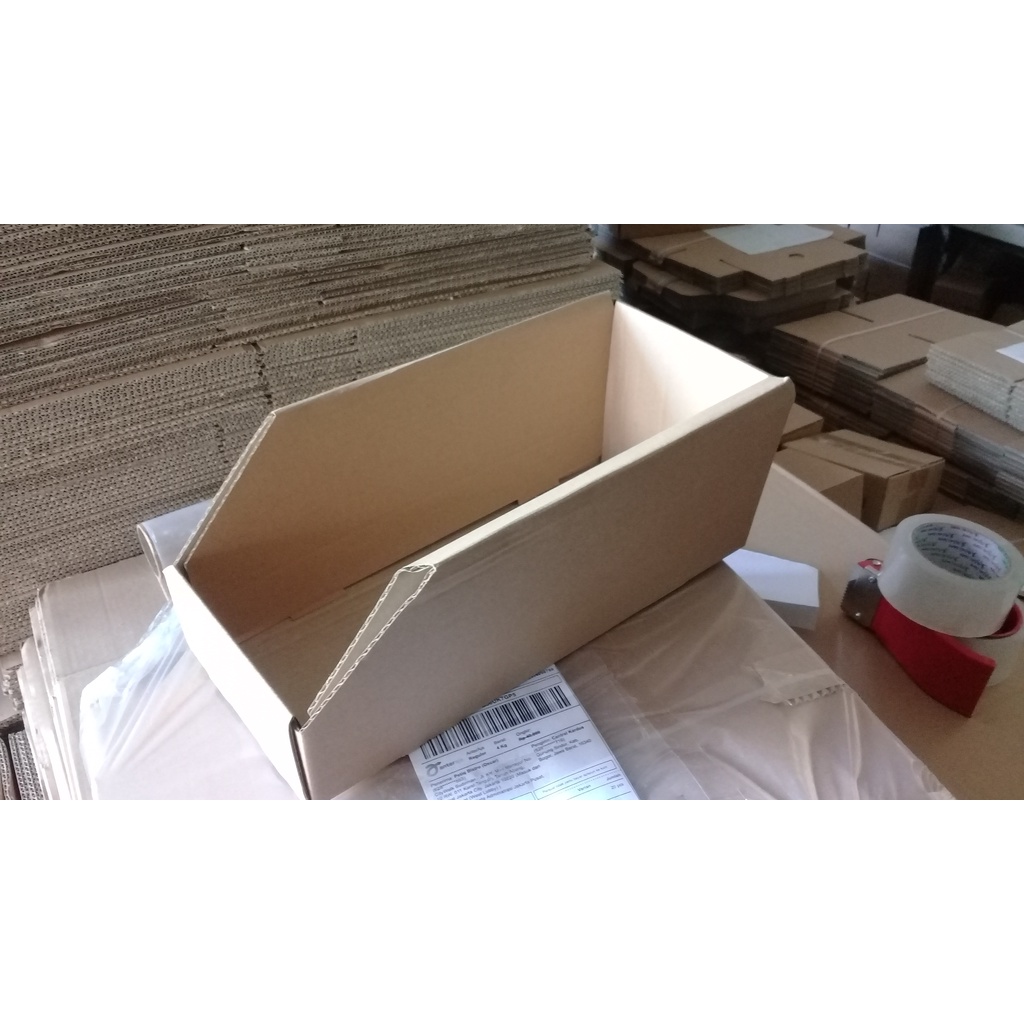 

kardus box bin I box standar polos uk. 15x35x14cm (harga paket isi 10ps)