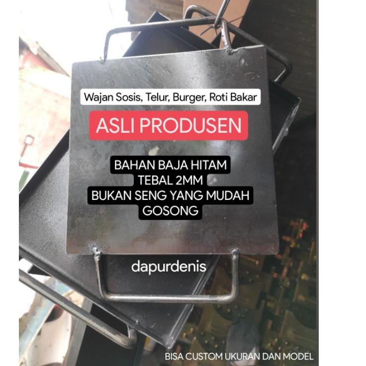 Viral WAJAN ROTI BAKAR / 1,6-2,5 MM / GRATIS KAPI / WAJAN BURGER / WAJAN KEBAB / WAJAN ROTI BAKAR AN
