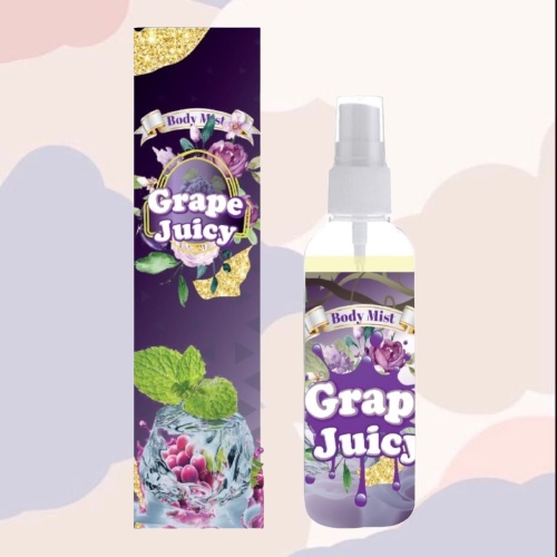 Kanzo - Parfum Body Mist Grape Juicy 100ml Premium / Body Mist Grape Juicy 100ml Best Seller / Parfum Wanita Wangi Tahan Lama