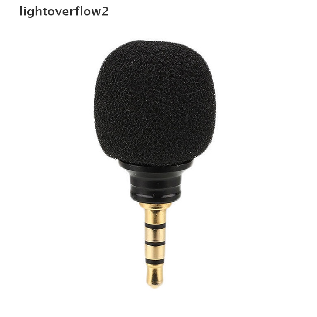(lightoverflow2) Mikrofon Omni-Directional Mini Portable Untuk Smartphone