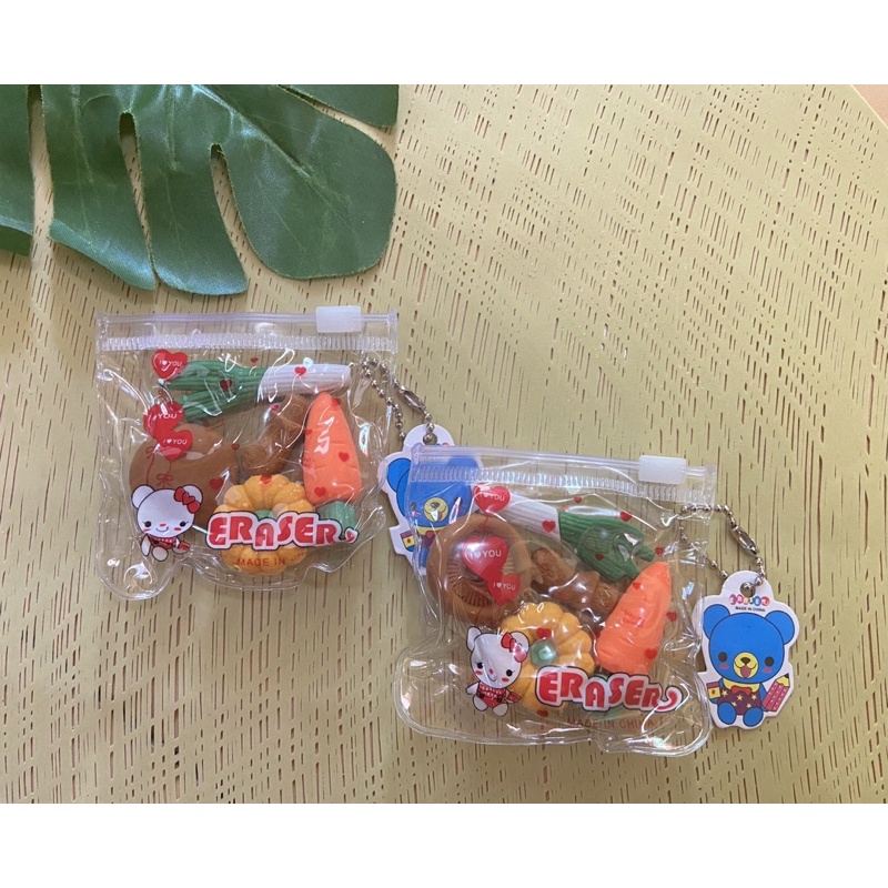 

4 pcs Penghapus Eraser Sayur Lucu